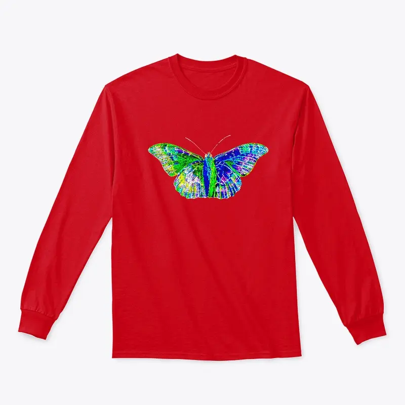 Neon colored butterfly