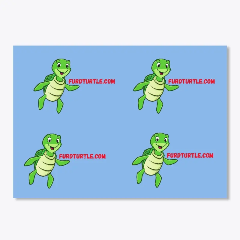 furdturtle logo stickers