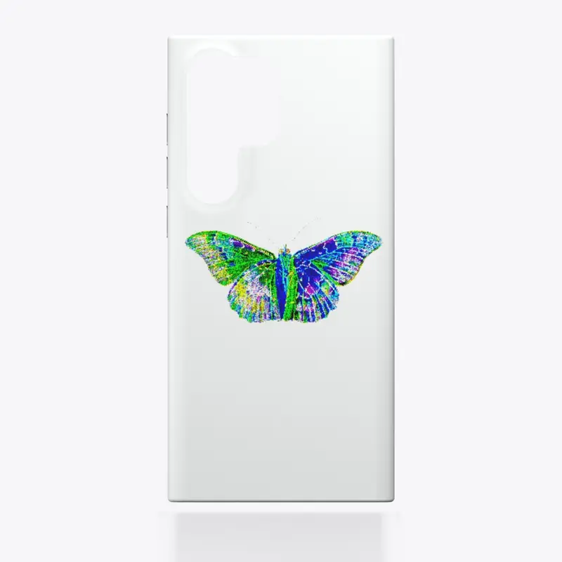 Neon colored butterfly