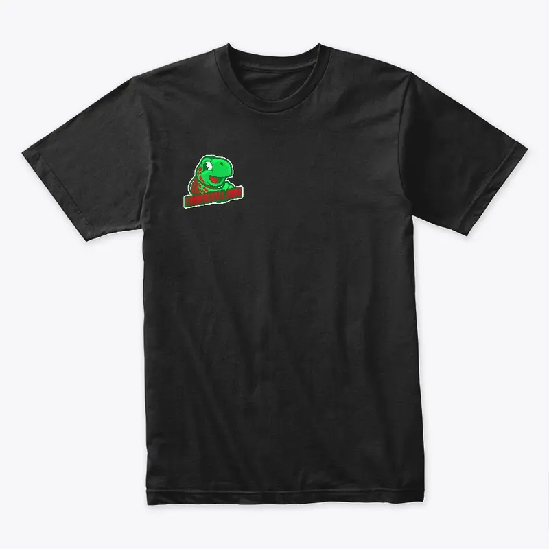 furdturtle logo green on black shirt