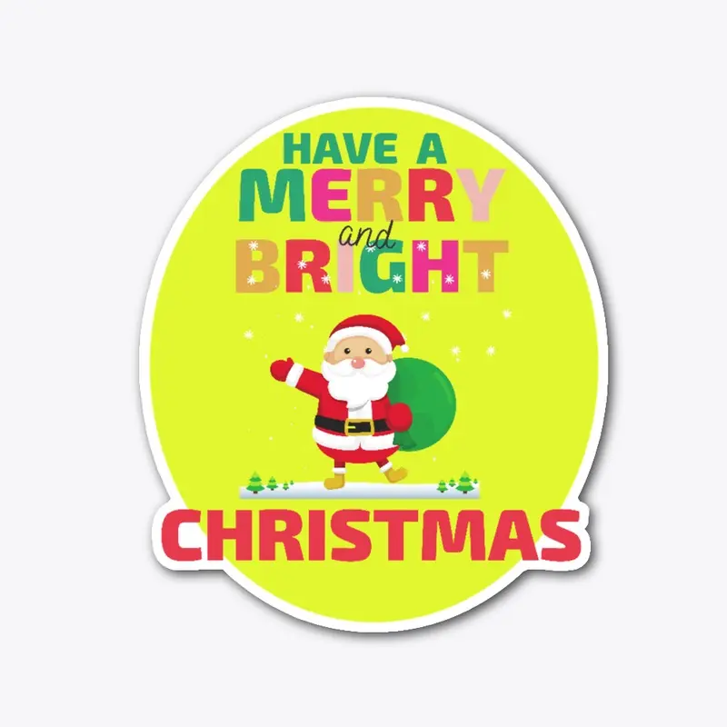 SANTA Merry and Bright Christmas