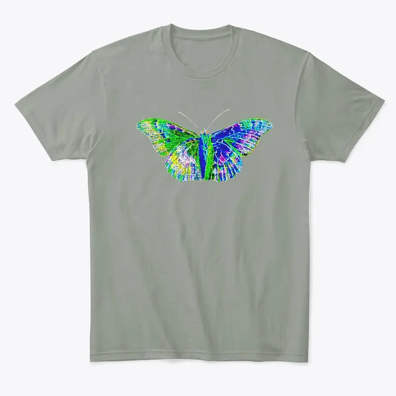 Neon colored butterfly